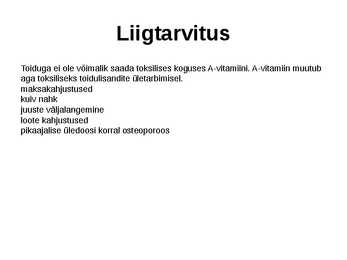 A-vitamiin #5