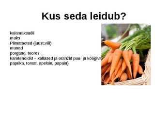 A-vitamiin #7