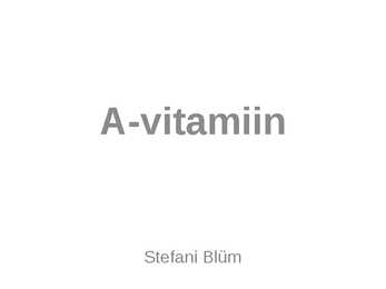 A-vitamiin