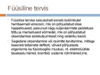 Toitumishäire-Buliimia #4