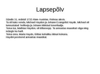 Franz Joseph Haydn #2