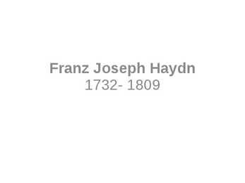 Franz Joseph Haydn