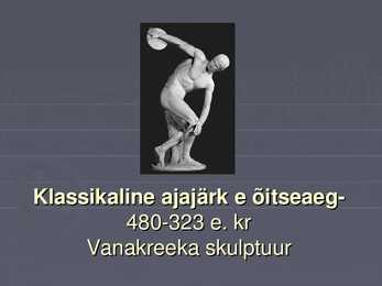 Vanakreeka skulptuur #8