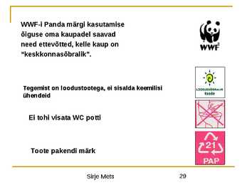 Toodete märgistamine 2010 I osa #29