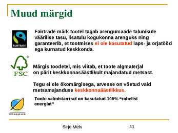 Toodete märgistamine 2010 I osa #41