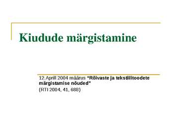 Toodete märgistus 2010 II osa #18