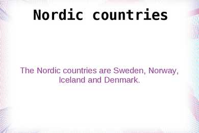 Nordic countries
