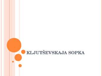 Kljutsevskavaja sopka