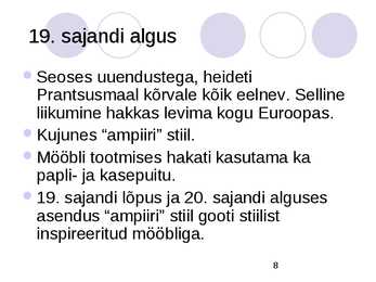 Mööbel läbi ajaloo - TOOL #8