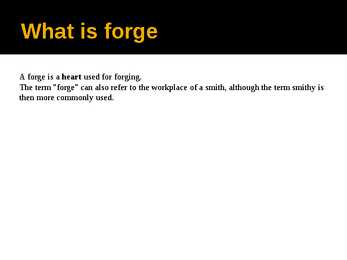 Forge #2