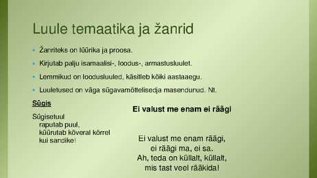 Juhan Liiv ning tema luule analüüs #5