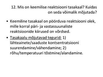 Üldkeemia kordamisküsimuste vastused #16