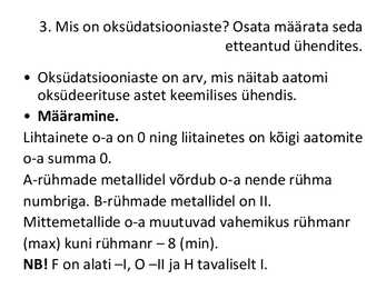 Üldkeemia kordamisküsimuste vastused #4