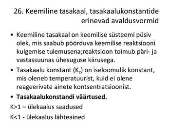 Üldkeemia kordamisküsimuste vastused #37