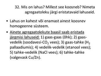 Üldkeemia kordamisküsimuste vastused #47