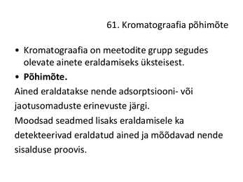 Üldkeemia kordamisküsimuste vastused #79