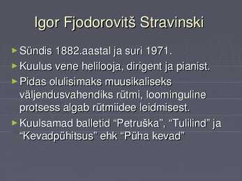 Igor Stravinski #2
