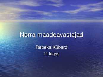 Norra maadeavastajad