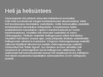 Süntesaatori areng läbi aegade #3