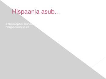 Powerpoint HISPAANIA #9
