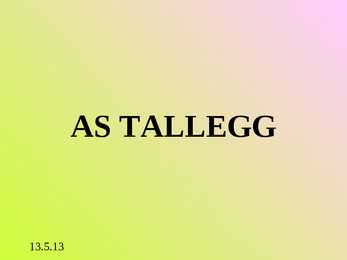 Turunduse ettekanne - AS TALLEGG