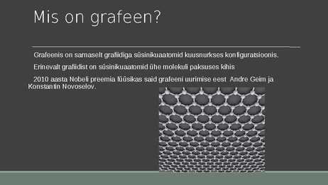 Grafeeni rakendused #2