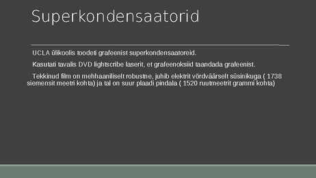 Grafeeni rakendused #13