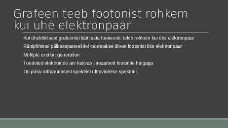 Grafeeni rakendused #9