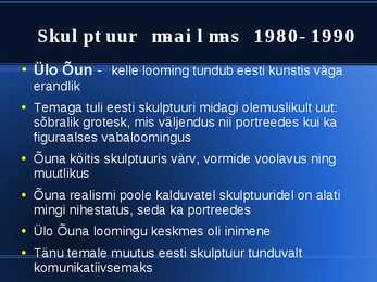 1980-1990 Skulptuur #7