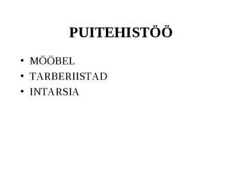 Kunsti liigid #12