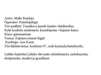 Kunsti liigid #16