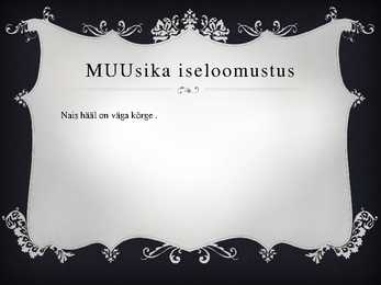 Hiina muusika töö #4