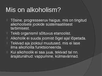 Alkoholism kui haigus #2