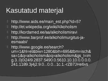 Alkoholism kui haigus #15