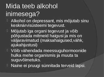Alkoholism kui haigus #3