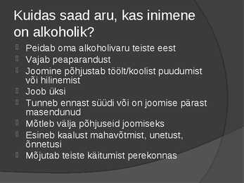 Alkoholism kui haigus #4