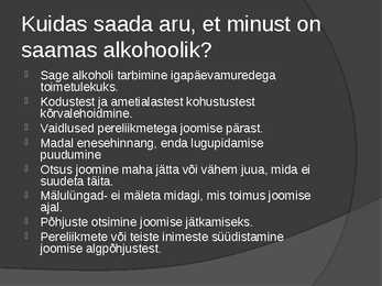 Alkoholism kui haigus #7