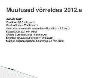 Eesti riigieelarve 2013 #2