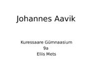 Johannes Aavik