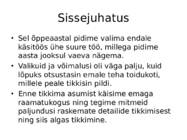 Käsitöö - tikkimine #2
