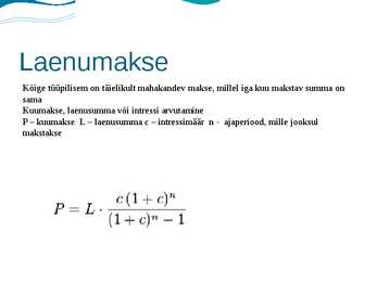 Laenud ja laenamine #4