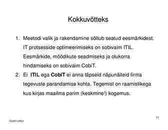 IT süsteemide tugi ja korraldus ettevõttes #51