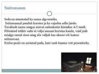 Soojusnähtused saunas #13