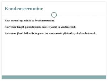 Soojusnähtused saunas #7