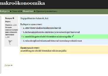 Mikro makro ökonoomika eksam #6