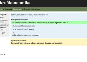 Mikro makro ökonoomika eksam #8