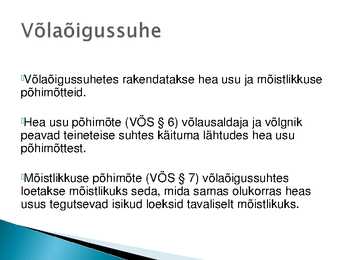Võlaõigusseadus #3