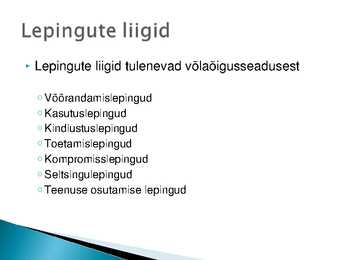 Võlaõigusseadus #7