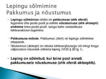 Võlaõigusseadus #9