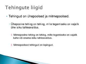 Tehingud-õigussuhte subjektid #13